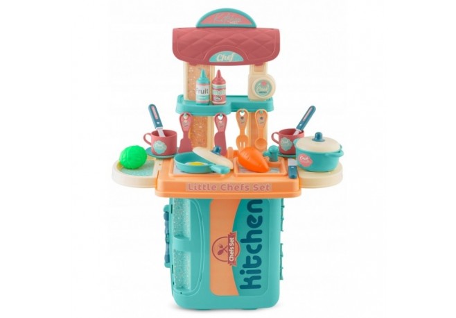 Bucatarie 3 in 1 cu accesorii incluse Ricokids 772901 - Turcoaz