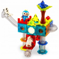 Blocuri magnetice 107 elemente Paradisul Dinozaurilor Ricokids RK-757