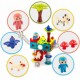 Blocuri magnetice 107 elemente Paradisul Dinozaurilor Ricokids RK-757
