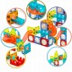 Blocuri magnetice si lumini 75 elemente Ricokids RK-763
