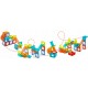 Blocuri magnetice si lumini 75 elemente Ricokids RK-763