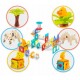 Blocuri magnetice cu tobogan 153 elemente Dinozauri Ricokids RK-764