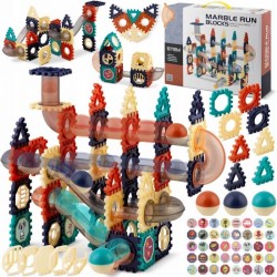 Blocuri magnetice cu tobogan si bile 110 elemente Ricokids RK-765