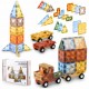 Blocuri magnetice si o masinuta 100 elemente Ricokids RK-766