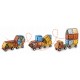Blocuri magnetice si o masinuta 100 elemente Ricokids RK-766