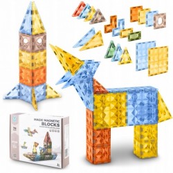 Blocuri magnetice 78 elemente Ricokids RK-766