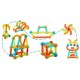 Blocuri magnetice cu lumini 52 elemente Ricokids RK-767