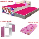 Pat copii dublu Super Kitties,saltele incluse