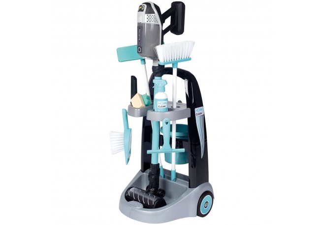 Jucarie Smoby Set curatenie cu troller si aspirator electronic Rowenta negru