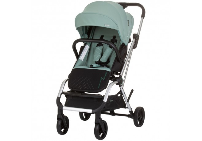 Carucior Chipolino Twister pastel green cu sezut rotativ