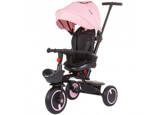 Tricicleta pliabila Chipolino Quick Fold cu sezut reversibil rose water