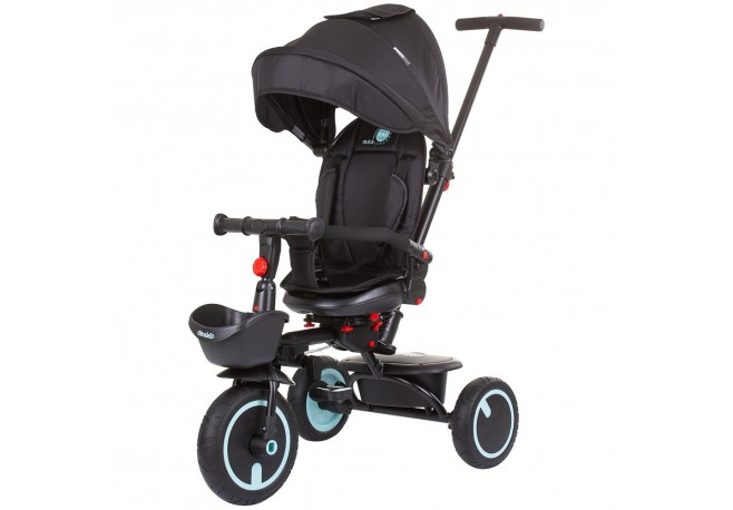 Tricicleta pliabila Chipolino Quick Fold cu sezut reversibil ebony