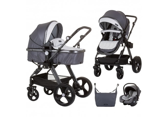 Carucior Chipolino Havana 3 in 1 silver grey