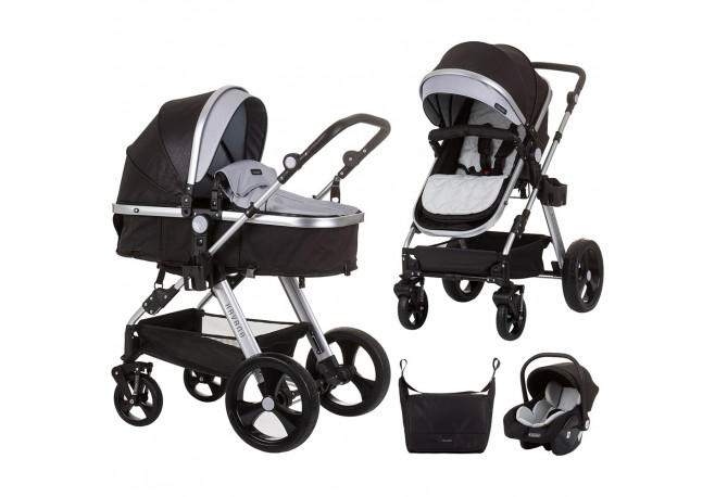 Carucior Chipolino Havana 3 in 1 obsidian silver