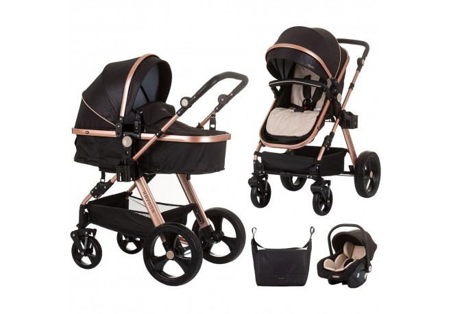 Carucior Chipolino Havana 3 in 1 obsidian gold