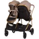 Carucior gemeni Chipolino Duo Smart 3 in 1 golden beige