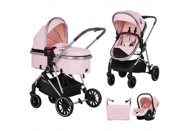 Carucior Chipolino Aura 3 in 1 flamingo