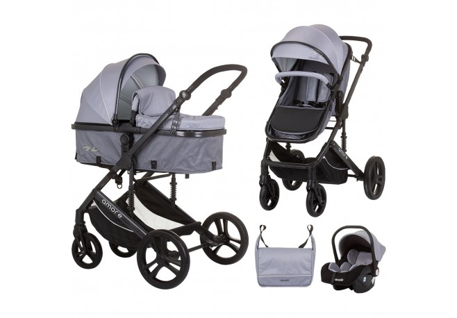 Carucior Chipolino Amore 3 in 1 ash grey