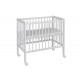 Patut copii lemn MyKids Joy Alb 80x40cm