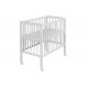Patut copii lemn MyKids Joy Alb 80x40cm