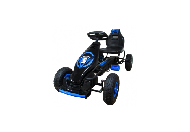 Kart cu pedale Gokart 4-10 ani roti gonflabile G8 R-Sport - Albastru
