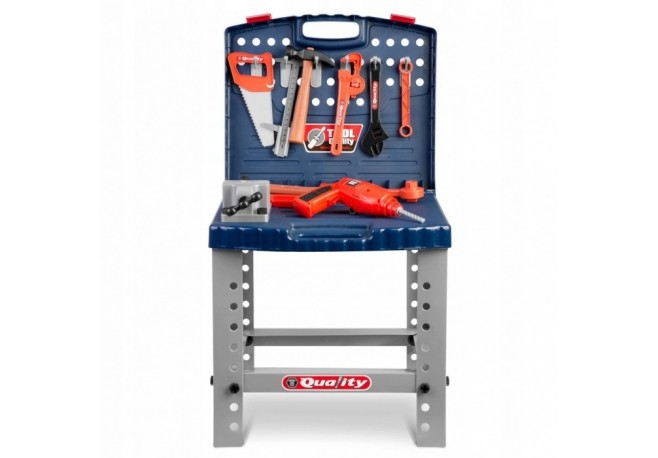 Atelier de lucru 2 in 1 cu unelte pentru copii Ricokids 772400 - Albastru