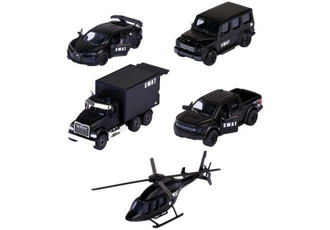 Set Majorette SWAT cu 5 vehicule