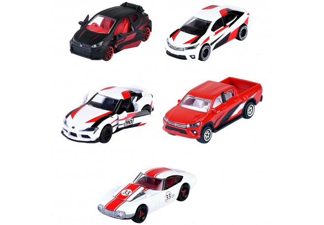 Set Majorette Toyota Racing cu 5 masinute