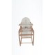 Scaun de masa din lemn de Fag  multifunctional cu tavita din plastic MyKids Wiktoria Giraffe
