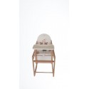 Scaun de masa din lemn de Fag multifunctional cu tavita din plastic MyKids Wiktoria BEARS 2