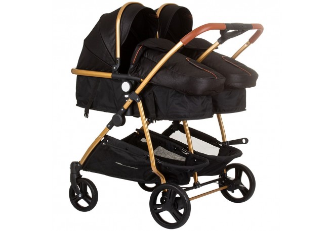 Carucior gemeni Chipolino Duo Smart 2 in 1 obsidian gold