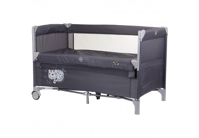 Patut pliabil Chipolino Relax granite cu laterala culisanta