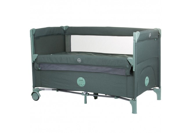 Patut pliabil Chipolino Relax pine linen cu laterala culisanta