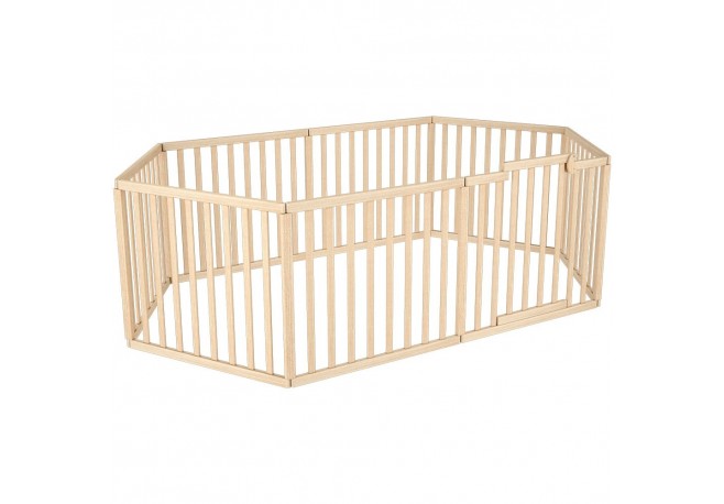 Barier de securitate pentru copii din lemn Hubners Eva natur