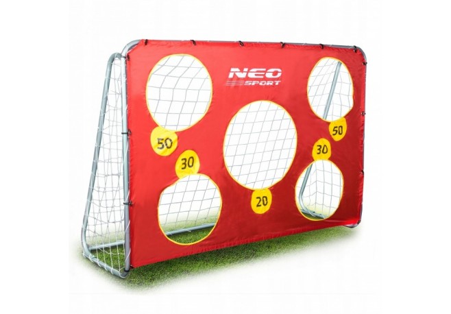 Poarta mare pentru fotbal cu covoras numerotat 215 x 76 x 153 cm  Neo-Sport 1451