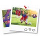 Poarta mare pentru fotbal cu covoras numerotat 215 x 76 x 153 cm  Neo-Sport 1451