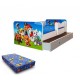 Pat copii junior Paw Patrol-saltea ,sertar