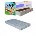 Pat junior Mickey cu saltea si sertar incluse