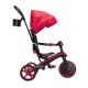 Tricicleta Globber Explorer 4 in 1 pliabila culoare rosie