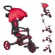 Tricicleta Globber Explorer 4 in 1 pliabila culoare rosie