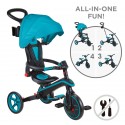 Tricicleta Globber Explorer 4 in 1 pliabila culoare turquoise