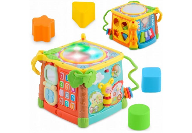 Cub educational cu blocuri sunete si diverse activitati Ricokids RK-748