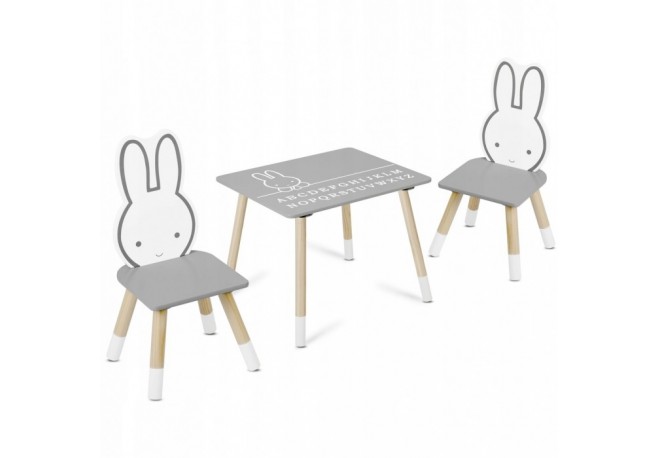 Set de masa cu doua scaune pentru copii Ricokids RC-847