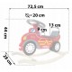 Balansoar masina de pompieri din lemn Ricokids 785001