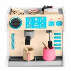 Jucarie interactiva din lemn coffee shop Ricokids 785101 - Alb