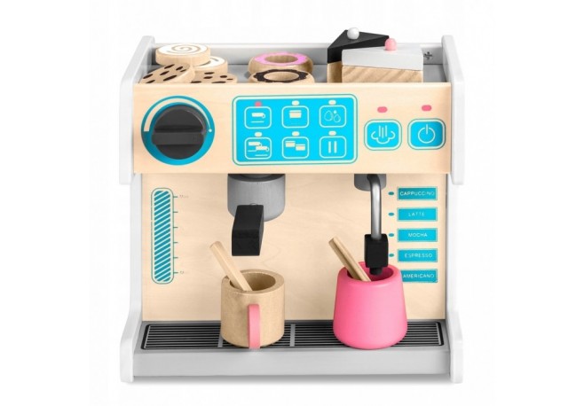 Jucarie interactiva din lemn coffee shop Ricokids 785101 - Alb