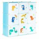 Raft modular cu 9 compartimente pentru camera copilului Ecotoys 09A