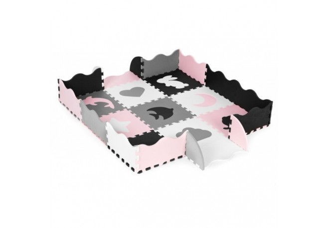 Salteluta de joaca tip puzzle cu pereti 25 elemente Ecotoys ECOEVA011