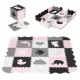 Salteluta de joaca tip puzzle cu pereti 25 elemente Ecotoys ECOEVA011
