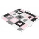 Salteluta de joaca tip puzzle cu pereti 25 elemente Ecotoys ECOEVA011